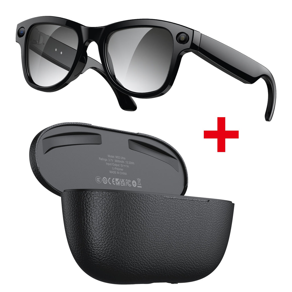 AI Smart Glasses with 8MP Camera & Wi-Fi