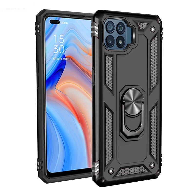 OPPO A94 Armor Protective Case with Ring Bracket