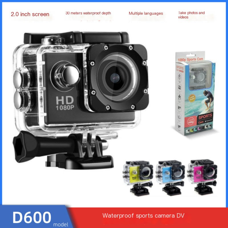 HD 1080P Outdoor Sports DV Camera with Waterproof Design