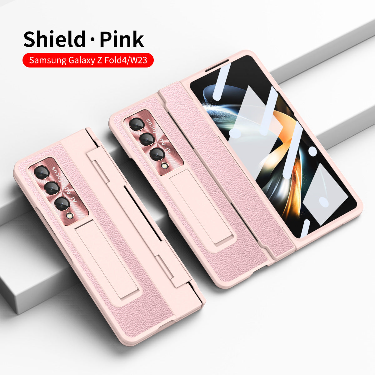 Samsung Z Fold4/5 Leather Case with Hinge Protection