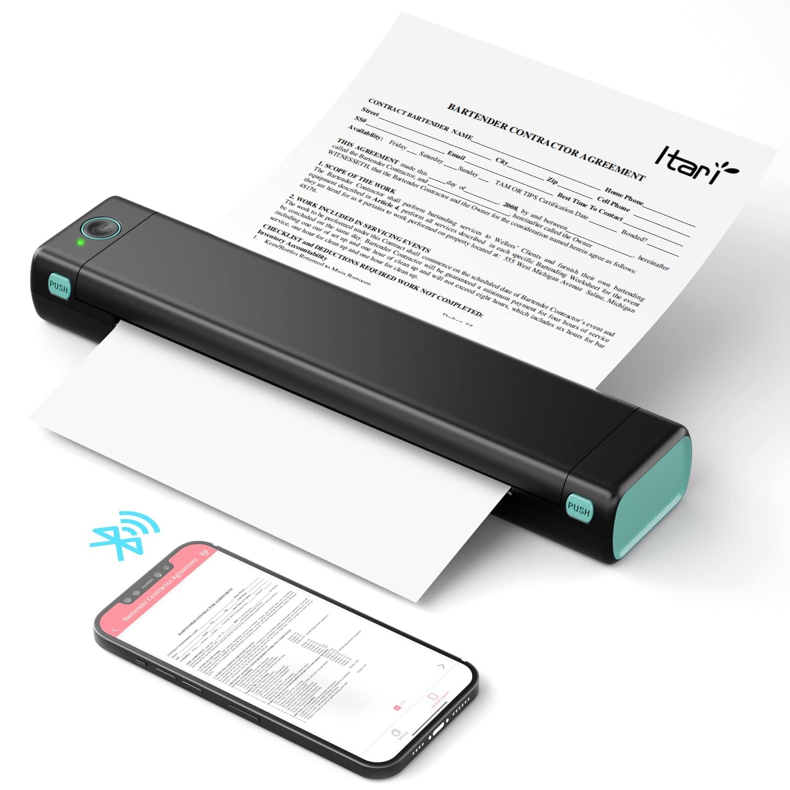 A4 Wireless Portable Thermal Printer
