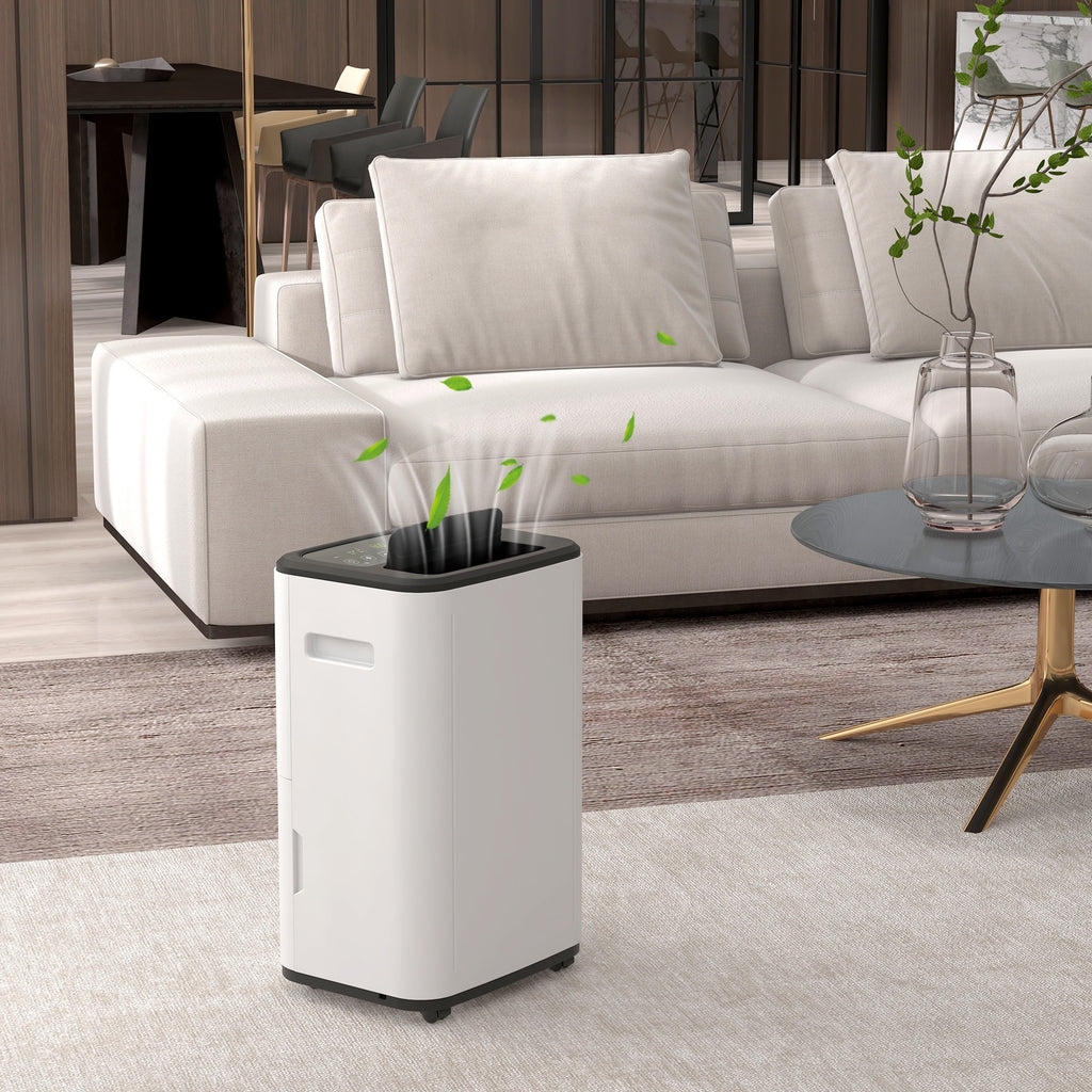 6000mL Portable Dehumidifier, 24H Timer, 20L/Day