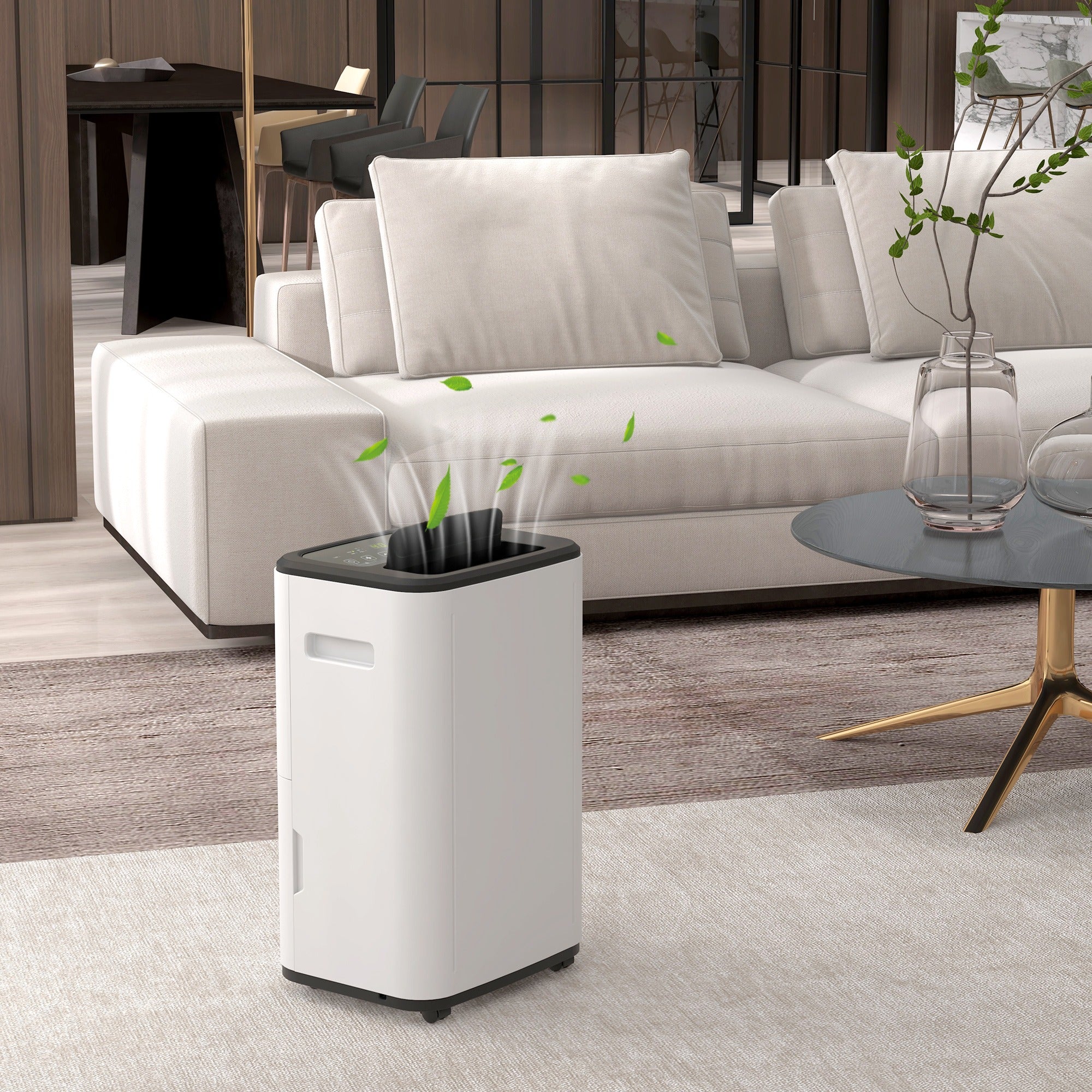 6000mL Portable Dehumidifier, 24H Timer, 20L/Day