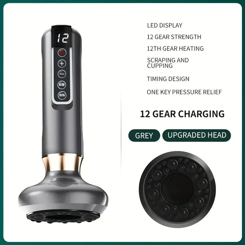 Rechargeable 12-Level Cupping Massager