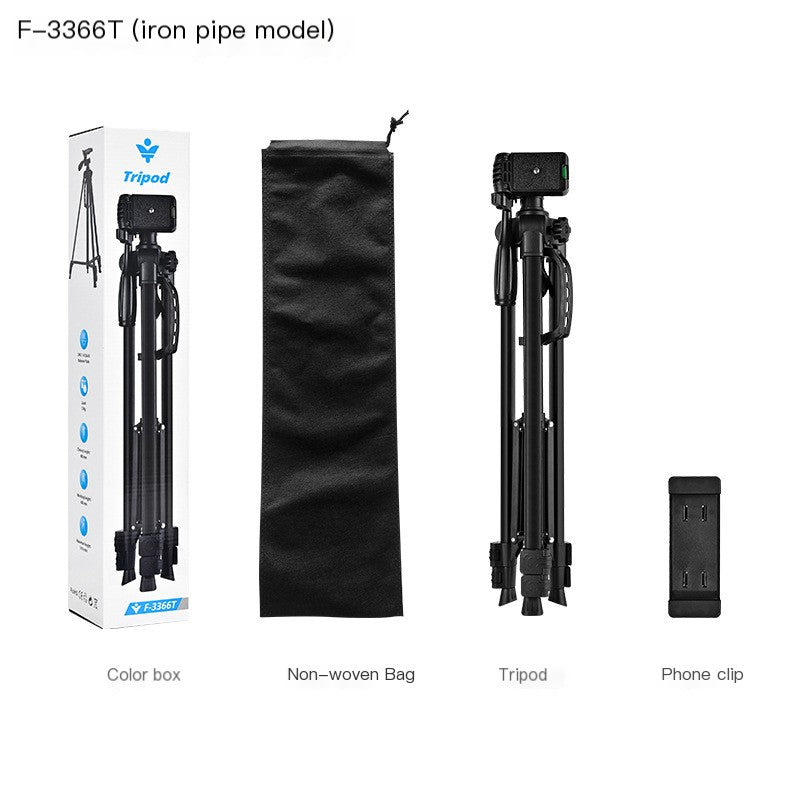 F3366 Camera Tripod 360 Live Stand 1.4m Fishing Light