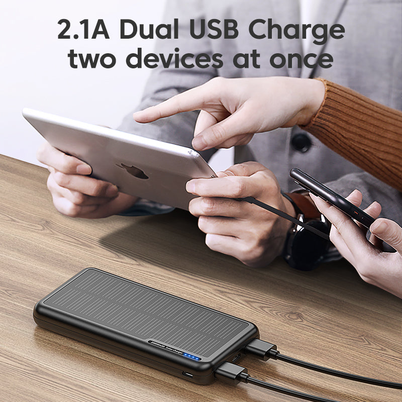 KUULAA 20000mAh Solar Power Bank with Fast Charging