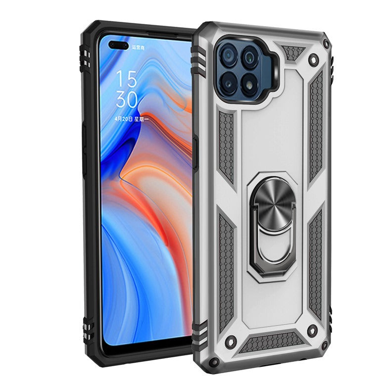OPPO A94 Armor Protective Case with Ring Bracket