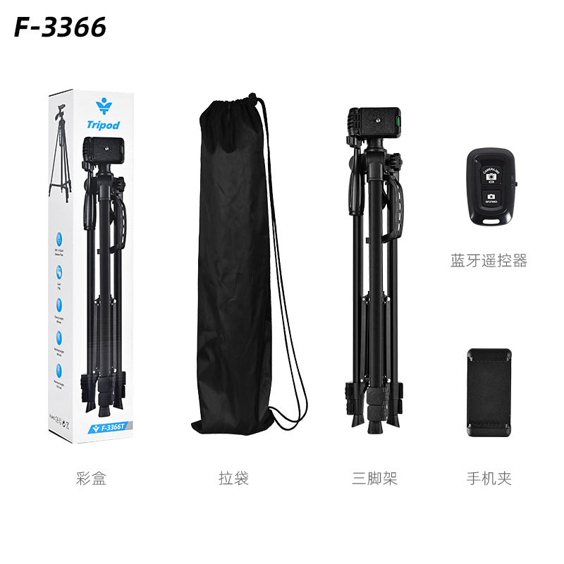 F3366 Camera Tripod 360 Live Stand 1.4m Fishing Light
