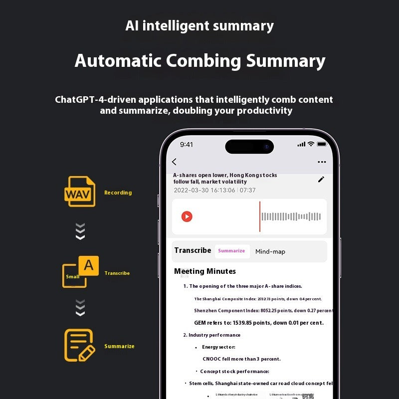 Intelligent Translation Recorder APP Control