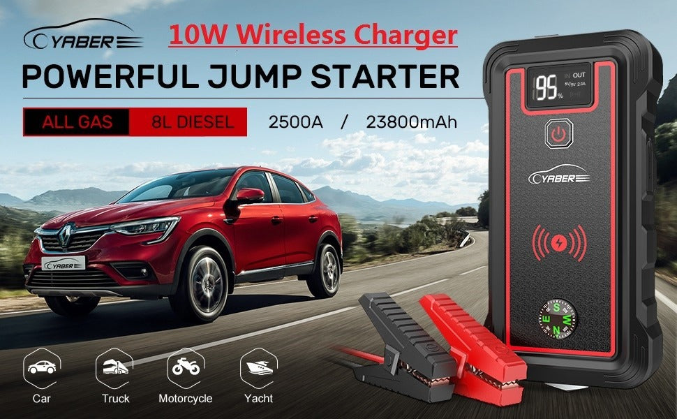 Car Battery Jump Starter 12V Portable Power Bank