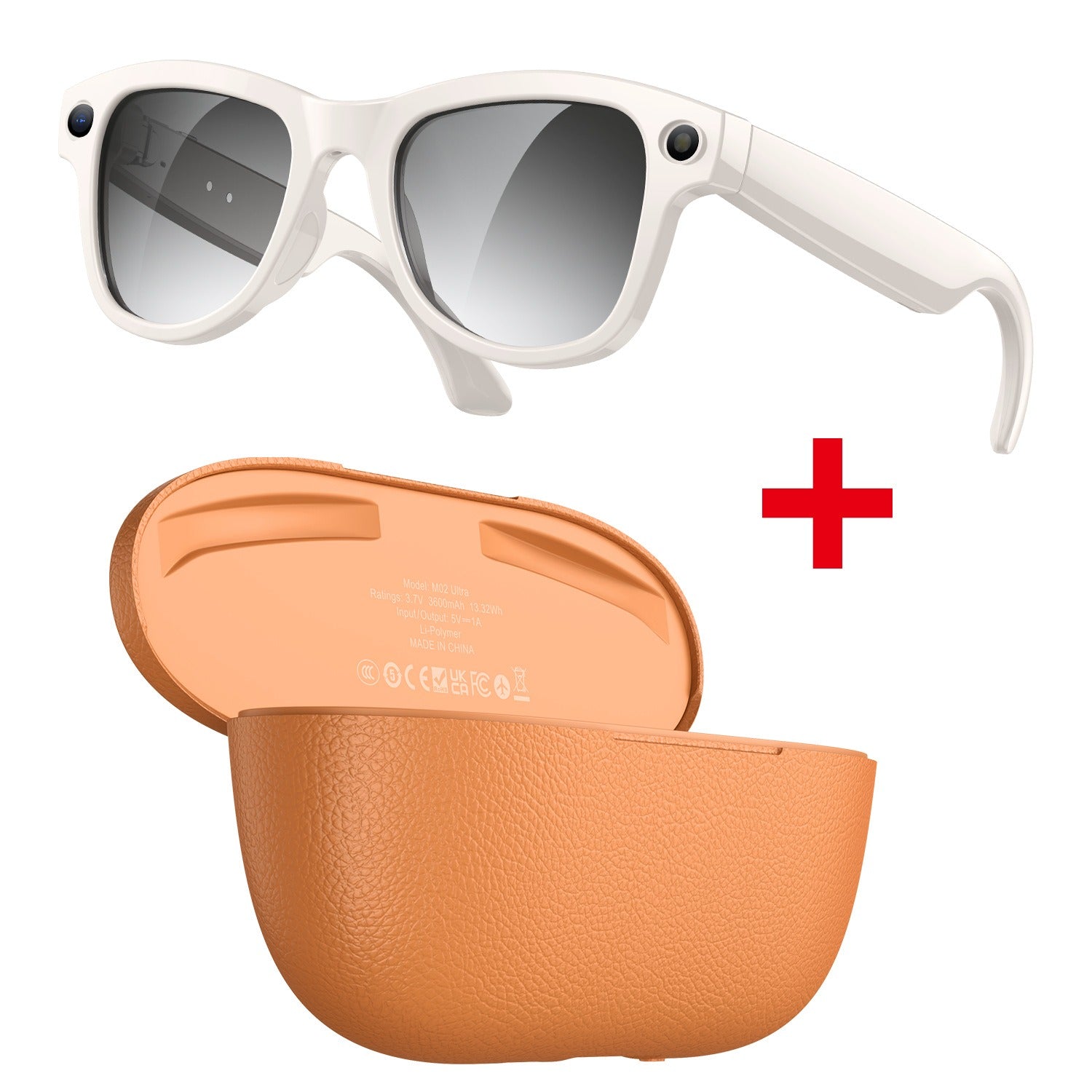 AI Smart Glasses with 8MP Camera & Wi-Fi