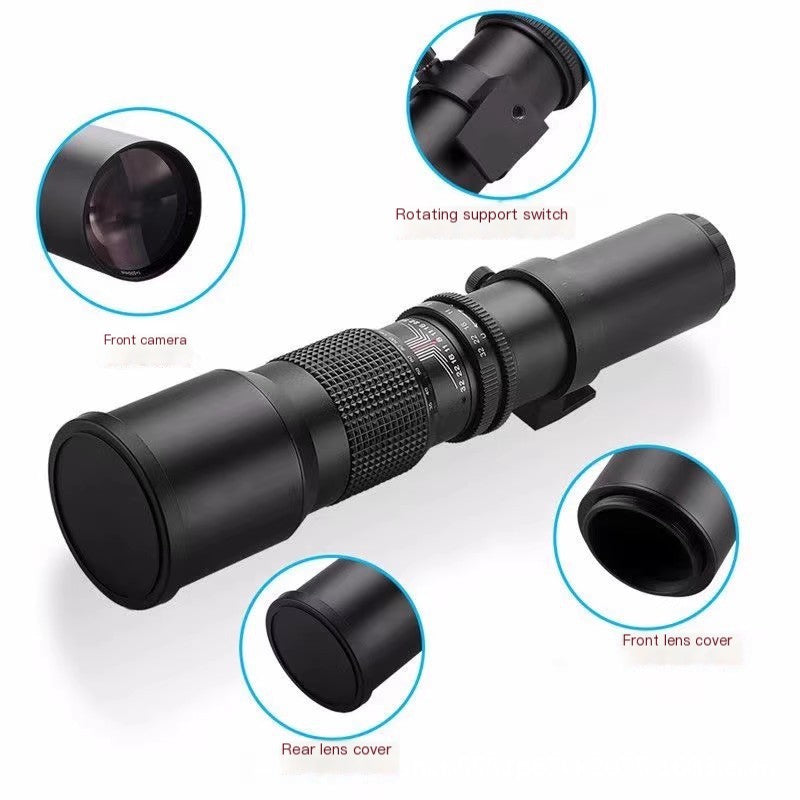 500mm f8-f32 Manual Focus Lens for Astronomy and Wildlife