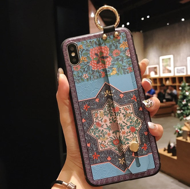 Colorful Embossed Phone Case for iPhone XS Max & OPPO R15