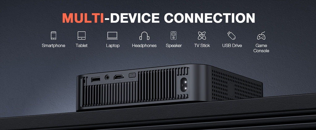 Smart HD Projector with PTZ Autofocus
