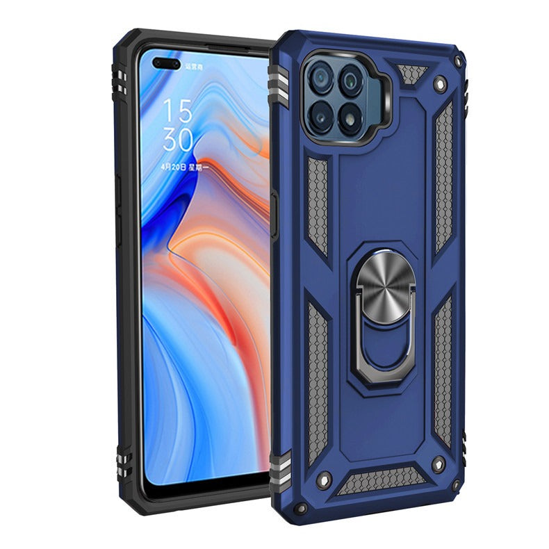 OPPO A94 Armor Protective Case with Ring Bracket