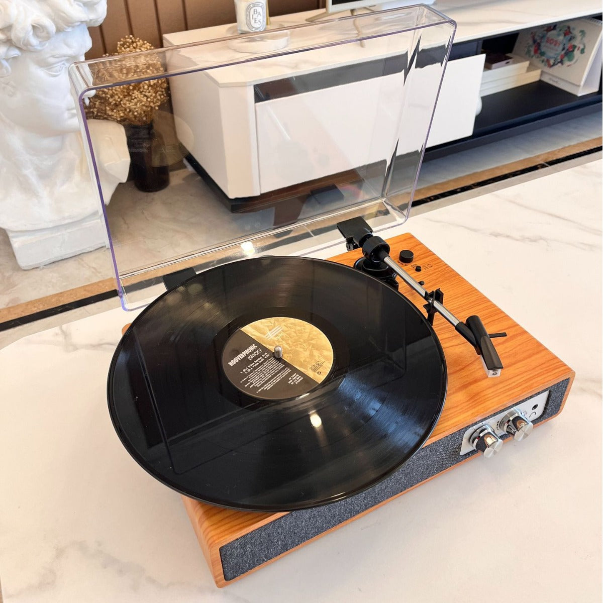 Vintage Bluetooth Record Player Speaker Home Decor Gift