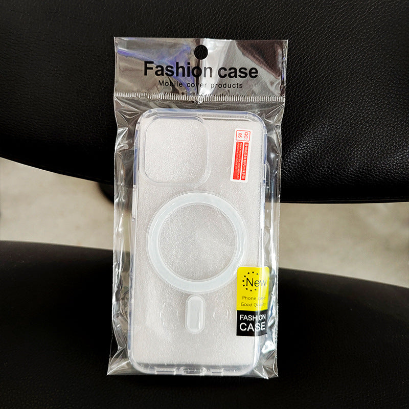 Transparent Acrylic Magnetic Case for iPhone 15/14/13