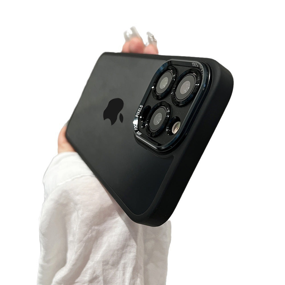 Metal Lens Transparent Magnetic Case for iPhone 15 Pro Max