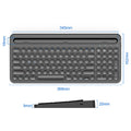 Bluetooth Wireless Keyboard with Slot for Large Tablets