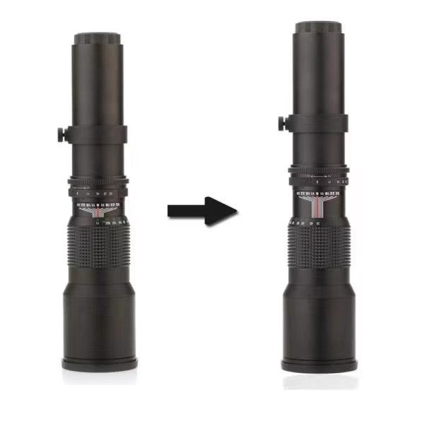 500mm f8-f32 Manual Focus Lens for Astronomy and Wildlife
