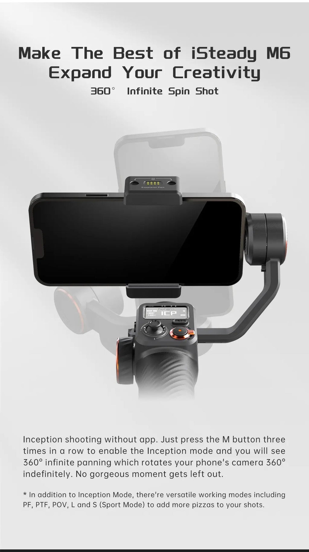 AI Face & Vlog Three-Axis Stabilizer