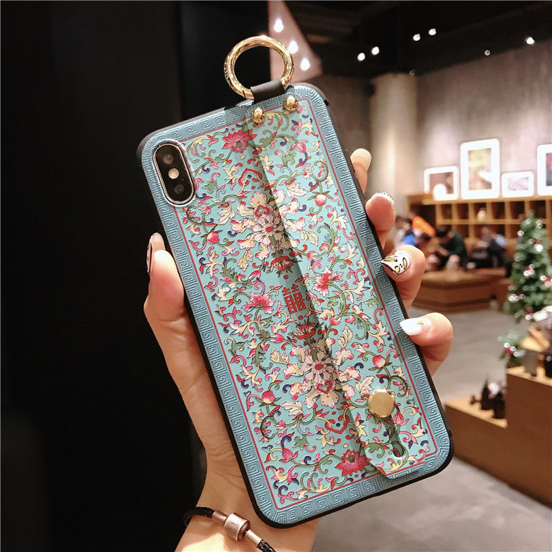 Colorful Embossed Phone Case for iPhone XS Max & OPPO R15