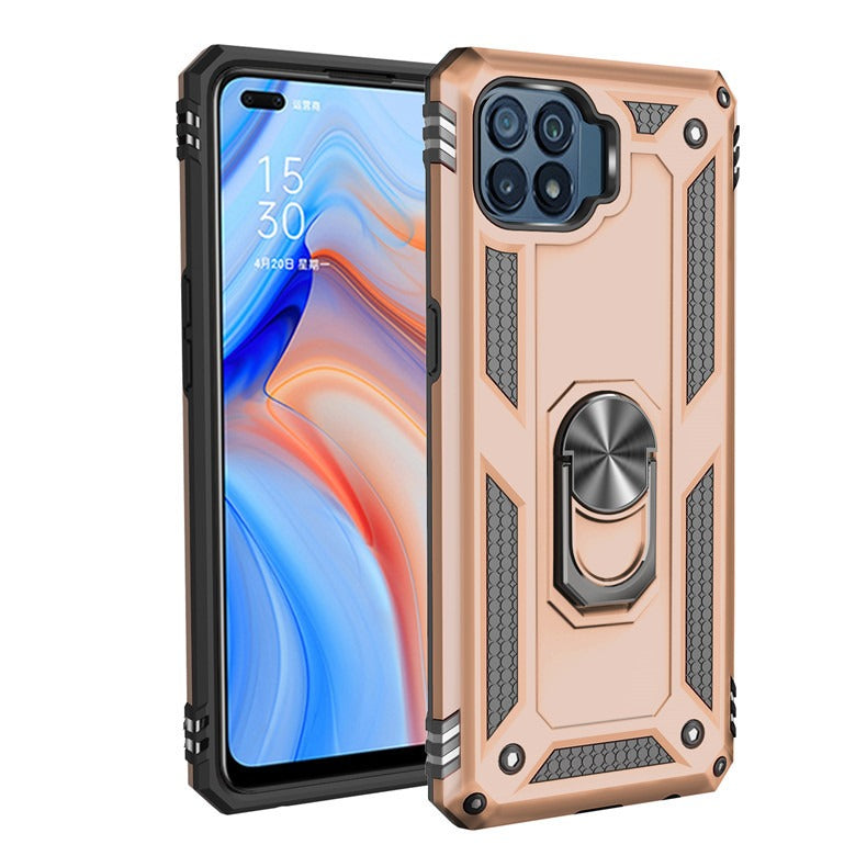 OPPO A94 Armor Protective Case with Ring Bracket
