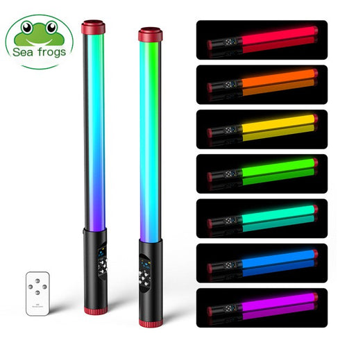"HAIFRO ST-118 RGB Waterproof LED Handheld Light"