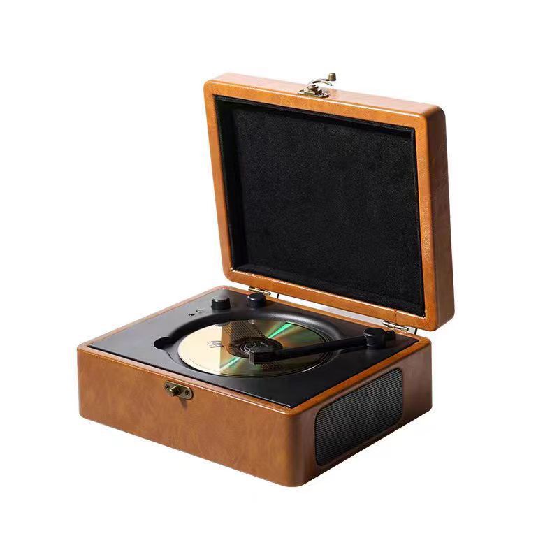 Bluetooth CD Player Retro Speaker with Hi-Fi Sound