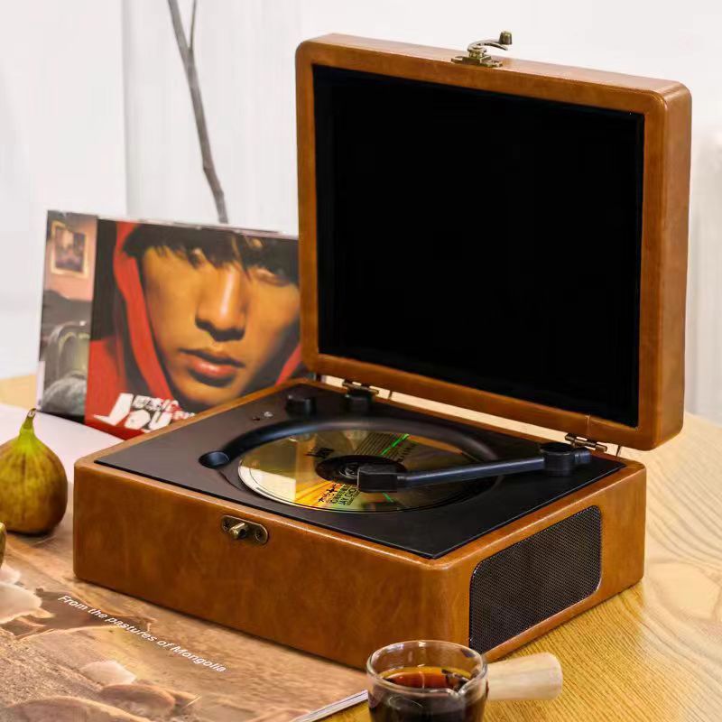 Bluetooth CD Player Retro Speaker with Hi-Fi Sound