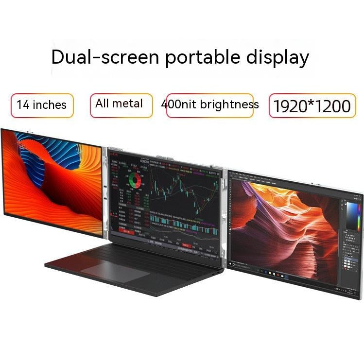 14-inch Ultra-thin Metal Dual/Triple Screen Portable Display
