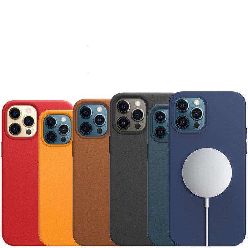Magnetic Leather Protective Case for Phone 12