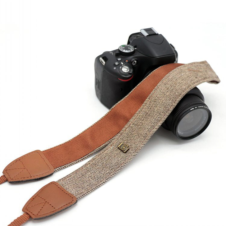 Canon Nikon Cotton Camera Strap with Vintage Design