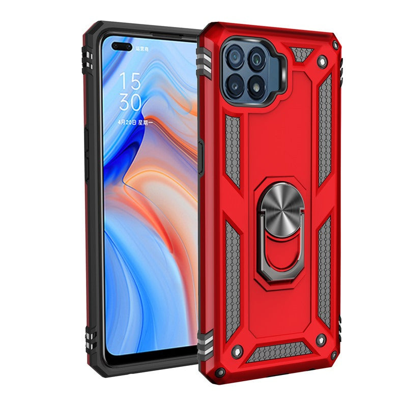 OPPO A94 Armor Protective Case with Ring Bracket