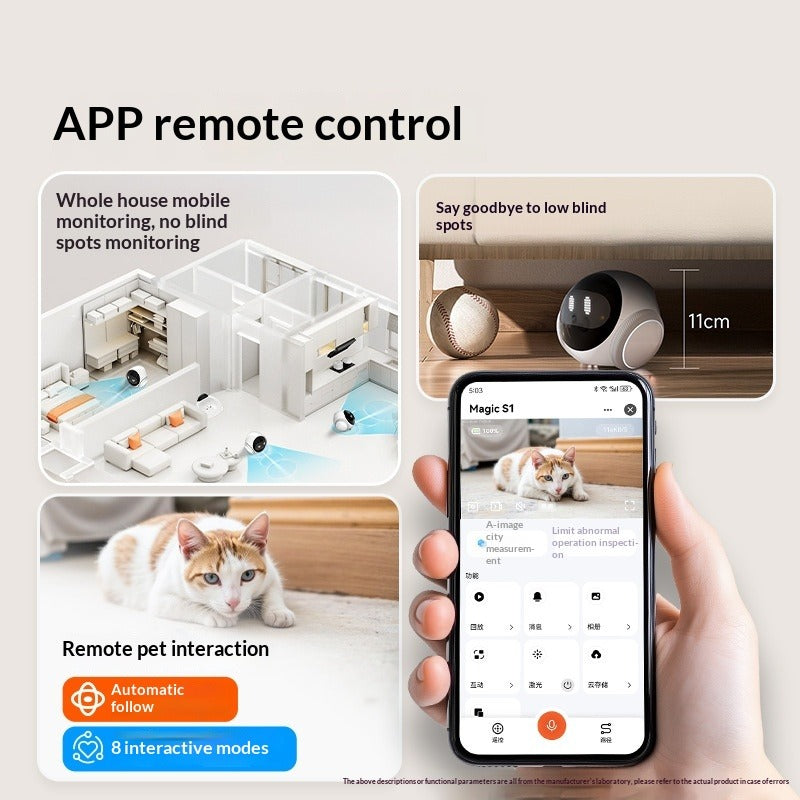 AI Pet Robot with Mobile Camera & Remote Monitoring