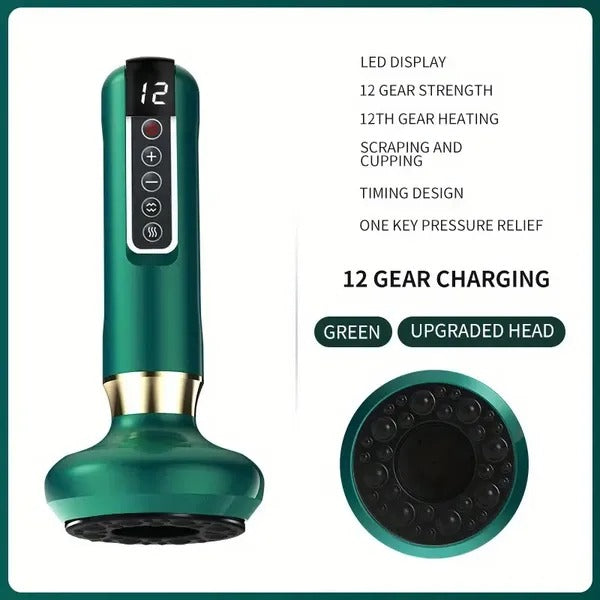Rechargeable 12-Level Cupping Massager