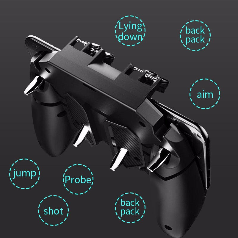 AK66 Mobile Game Controller for PUBG (Six-Finger)