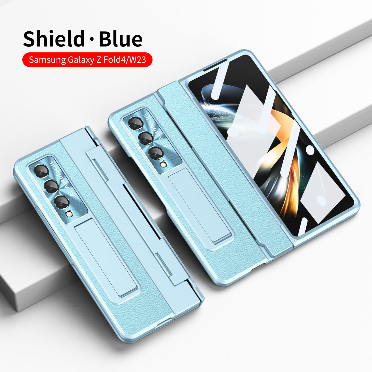 Samsung Z Fold4/5 Leather Case with Hinge Protection