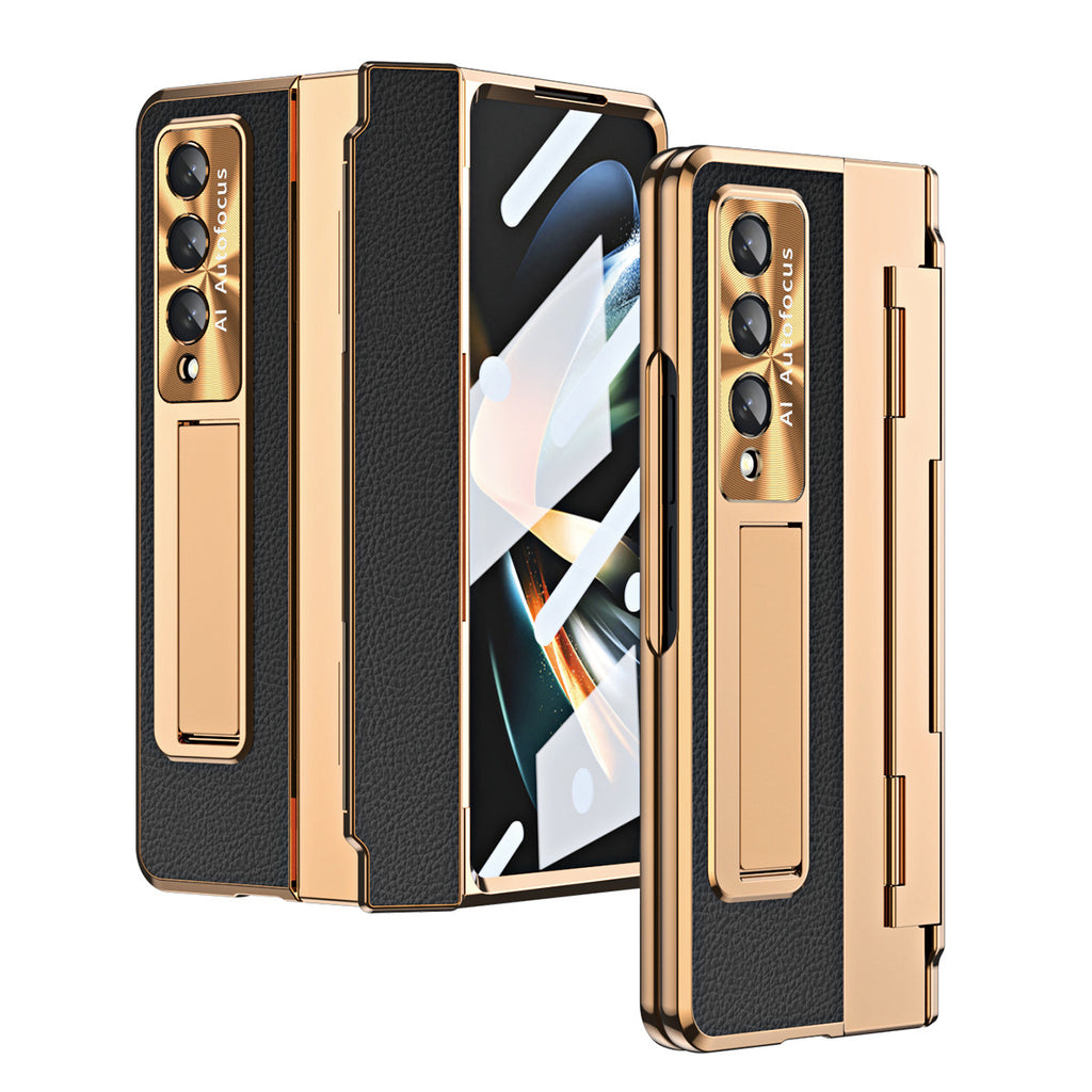 Samsung Z Fold4/5 Leather Case with Hinge Protection