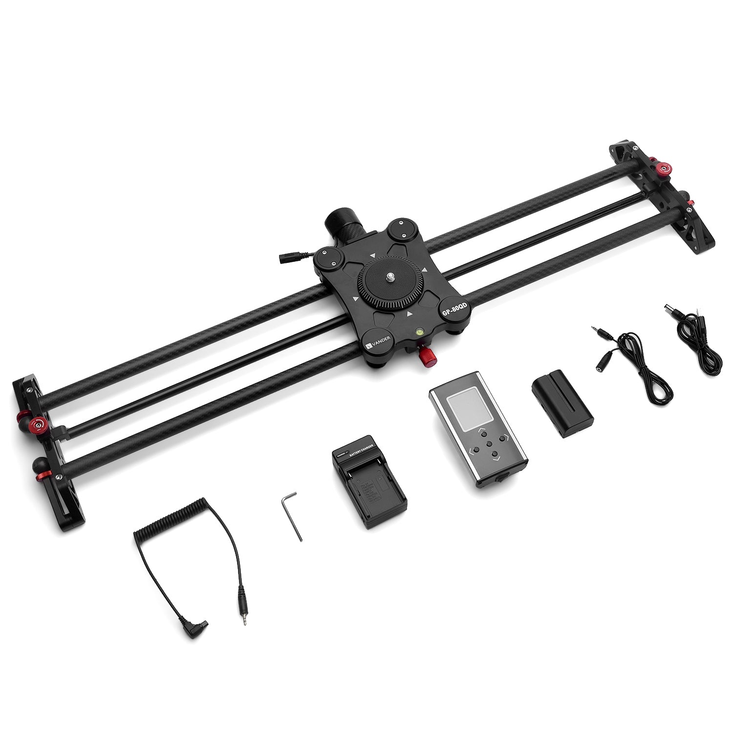 80CM Carbon Fiber Electric Camera Slider HS331
