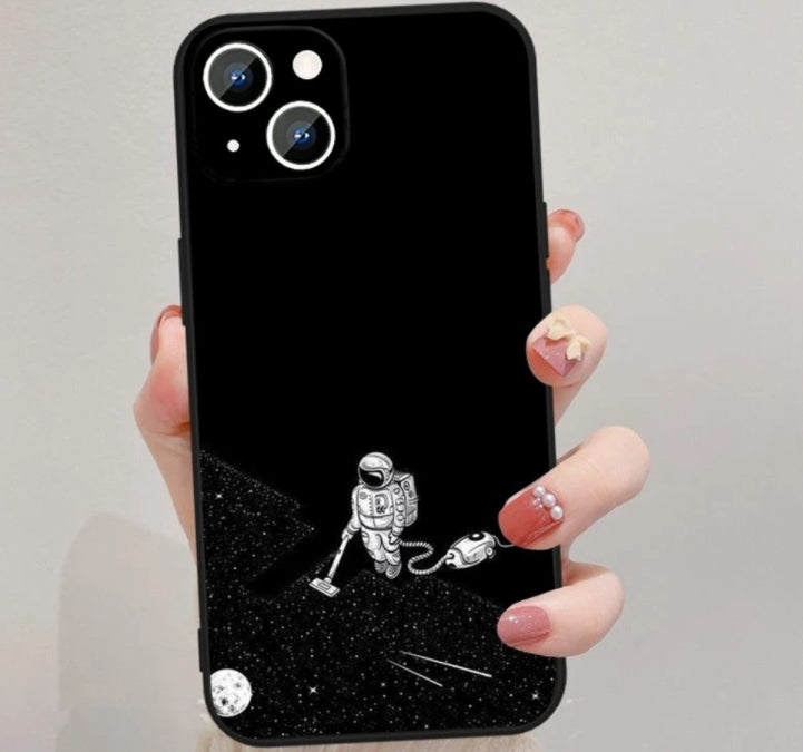 Astronaut Starry Moon Phone Case