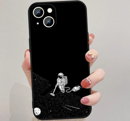 Astronaut Starry Moon Phone Case