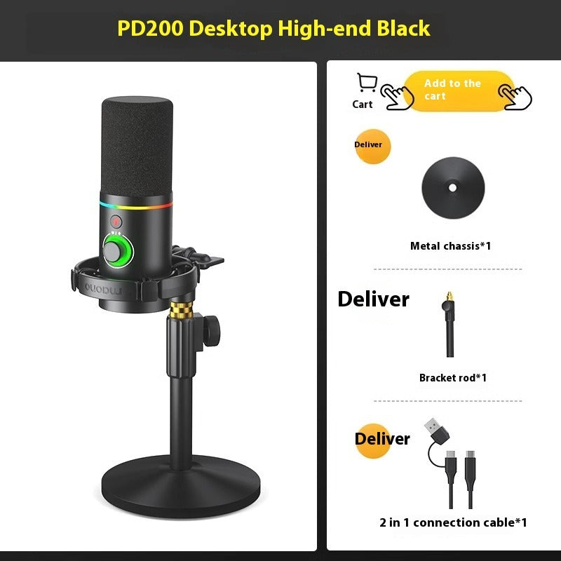 Desktop Dynamic Microphone Set