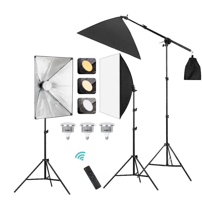 LED Photography Light Softbox Kit for Live Streaming