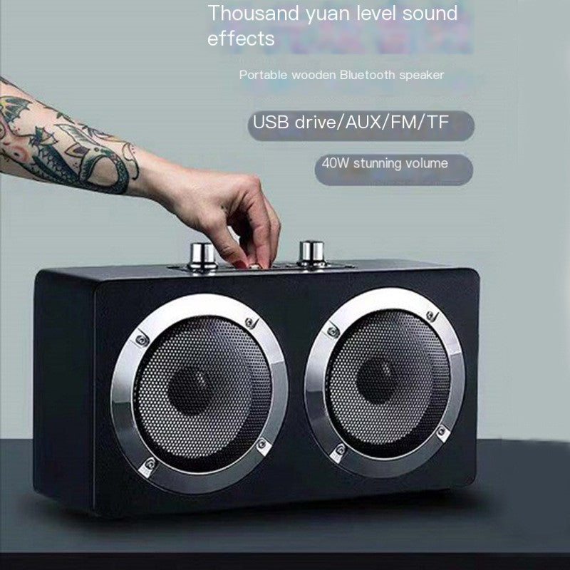 M20 Wooden Bluetooth Speaker with High Power Bass