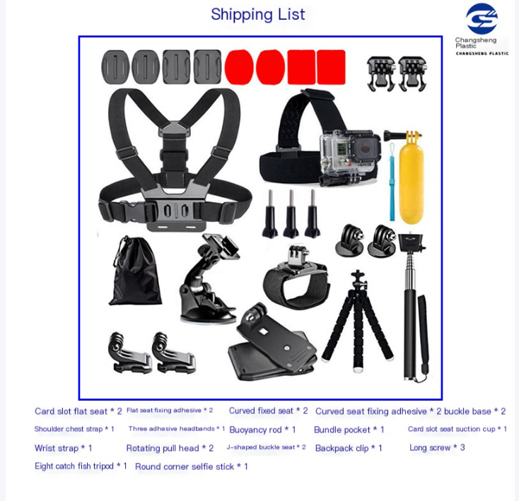 15-in-1 Accessory Kit for Hero4 and SJ4000 Cameras