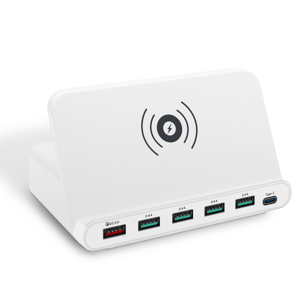 Multi-Port Wireless Charger with 6 USB-C Ports