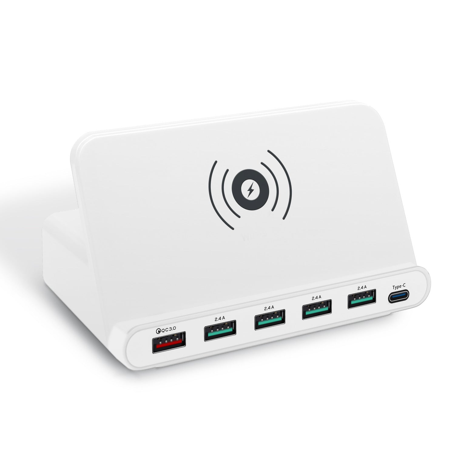 Multi-Port Wireless Charger with 6 USB-C Ports