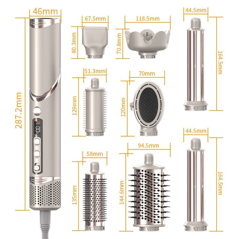 High-Speed Hot Air 8-in-1 Folding Electric Hair Dryer
