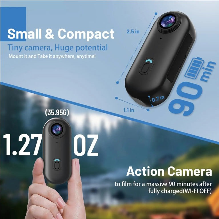 128GB Mini Body Camera 4K/1080P